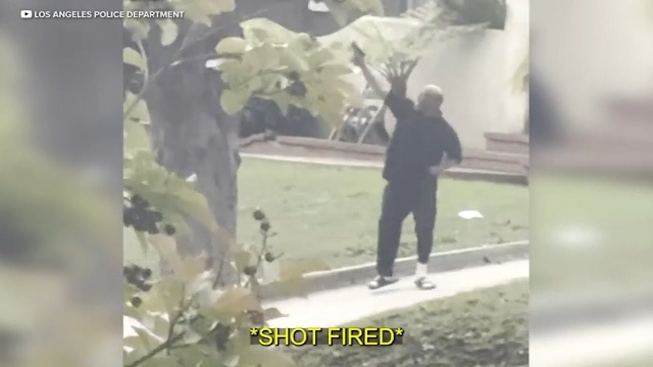 A man armed with a pistol is accused of firing on an LAPD helicotper in November.