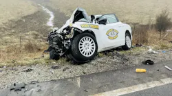 According to the Missouri State Highway Patrol, a pickup truck driven by a 25-year-old Milan man crossed the center line and collided head-on with a patrol vehicle.