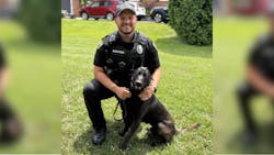 Officer Dylan Keffer and K-9 Dirk Officer Dylan Keffer and K-9 Dirk