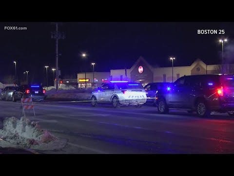 A Millbury police officer was shot several times during a Spencer shopping plaza standoff.