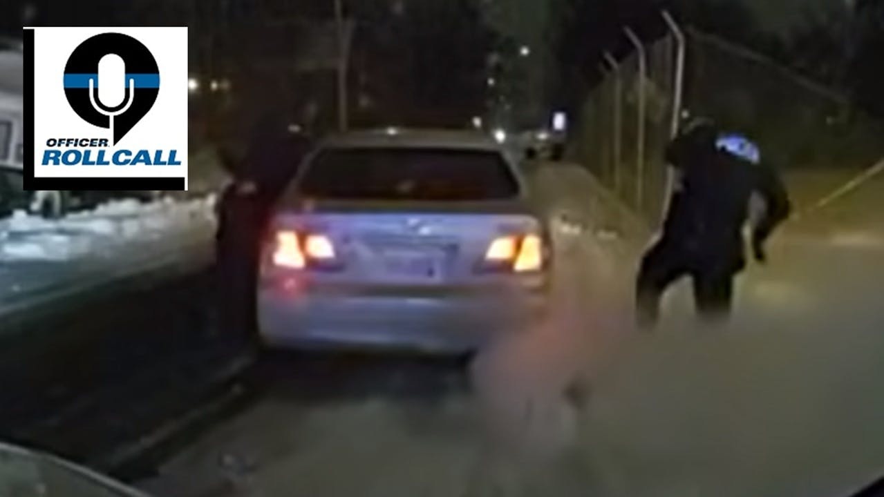 Columbus, OH, police face a close call when shots are fired outside substation.