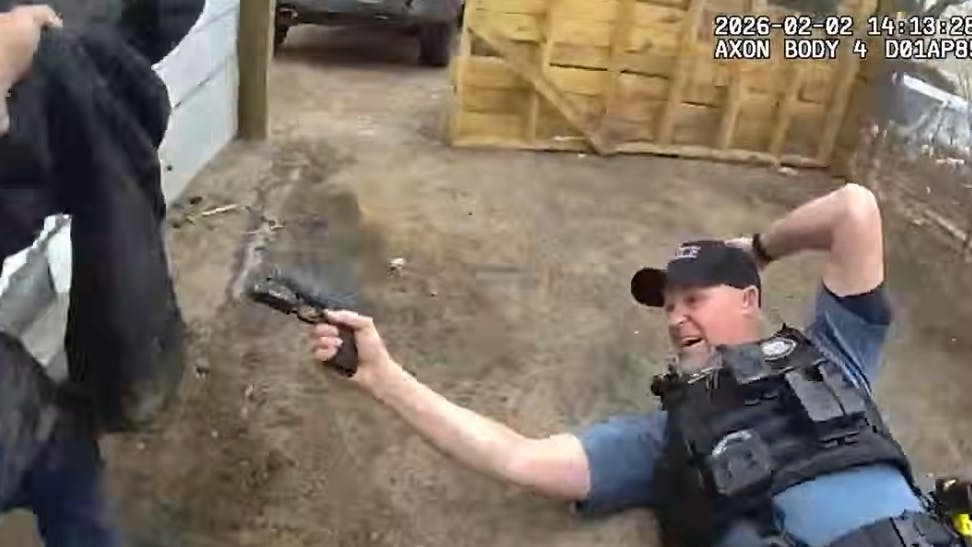 Colorado Springs, CO, police officer wounded in shootout.