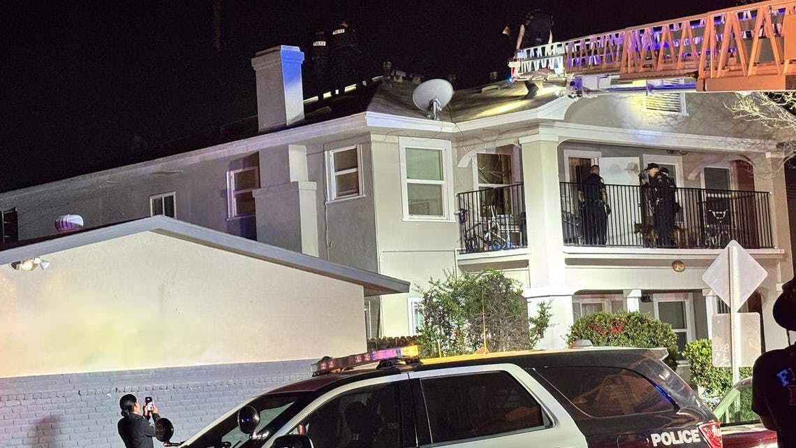 Burglary suspect can't hide from Fresno, CA, police in attic.