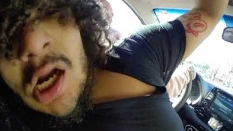 Worcester, MA, police officer's dangerous struggle in a moving car.