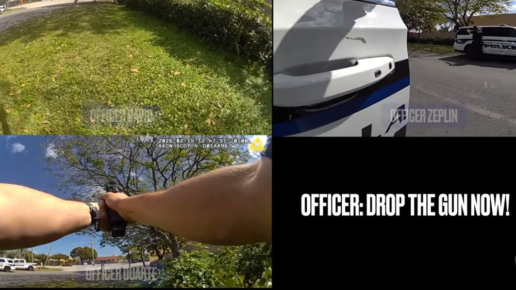 Armed suspect fires on Fort Lauderdale, FL, police during unrelated call.