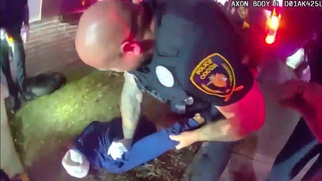 Cocoa, FL, police face violent struggle arresting shooting suspect.