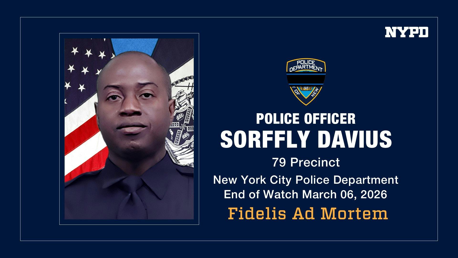 NYPD Officer Sorffly Davius.