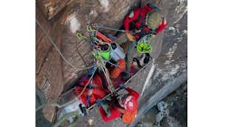 Las Vegas police's 7-hour climber rescue. Las Vegas police's 7-hour climber rescue.