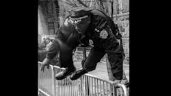NYPD Chief Aaron Edwards jumps into action. NYPD Chief Aaron Edwards jumps into action.