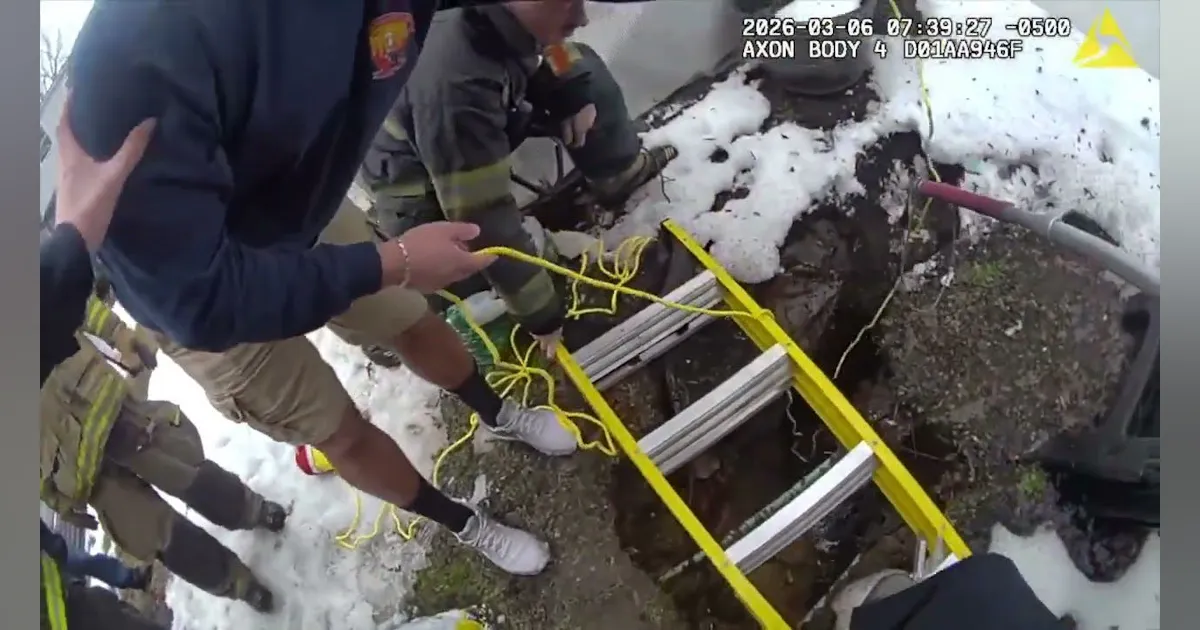 Police Officer Rescuing Body Camera Video: Suffolk County New York Police Officers Rescue Dog ...