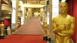 Beefed up security at the Oscars. Beefed up security at the Oscars.