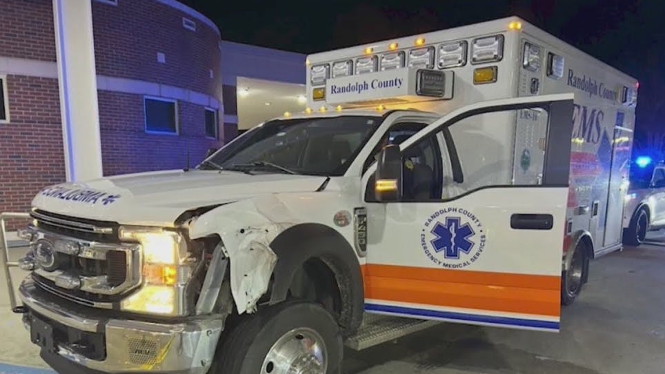 Randolph County, NC, deputies' 50-mile stolen ambulance chase.
