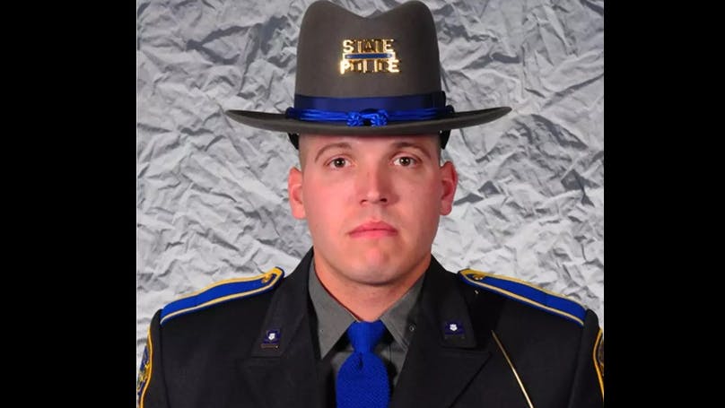 Connecticut State Police Trooper First Class Aaron Pelletier.