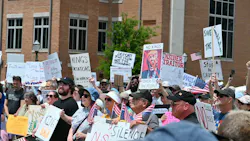 A 2025 'No Kings!' protest in Mobile, AL. A 2025 'No Kings!' protest in Mobile, AL.