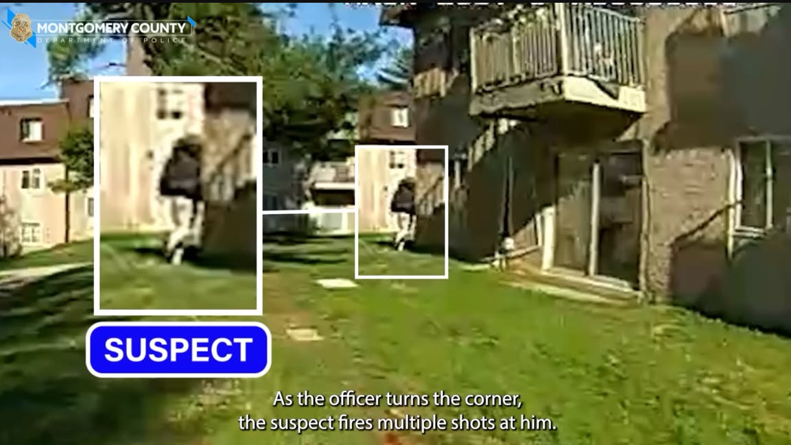 Gunman fires at Montgomery County police officer