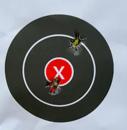 Despite Lindsey’s mediocre shooting, the printed groups at 25 yards rarely went over 2.5”. In more capable hands, this gun would be as accurate as most custom target guns. Despite Lindsey’s mediocre shooting, the printed groups at 25 yards rarely went over 2.5”. In more capable hands, this gun would be as accurate as most custom target guns.