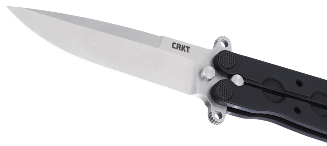 The plain edge drop point blade is perfect for EDC use.