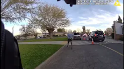 Sacramento police clash with suspect armed with knife