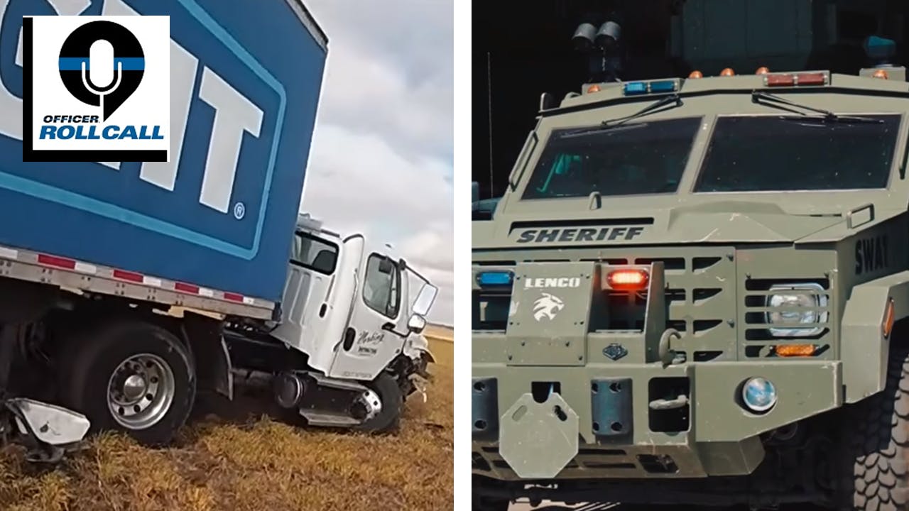 Indiana stolen beer truck chase and a gunman fatally struck by an armored vehicle