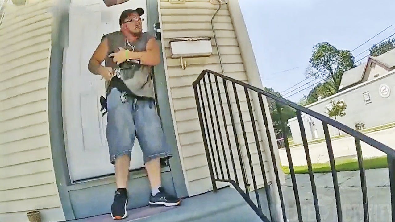 New Jersey State Police detectives clash with armed man