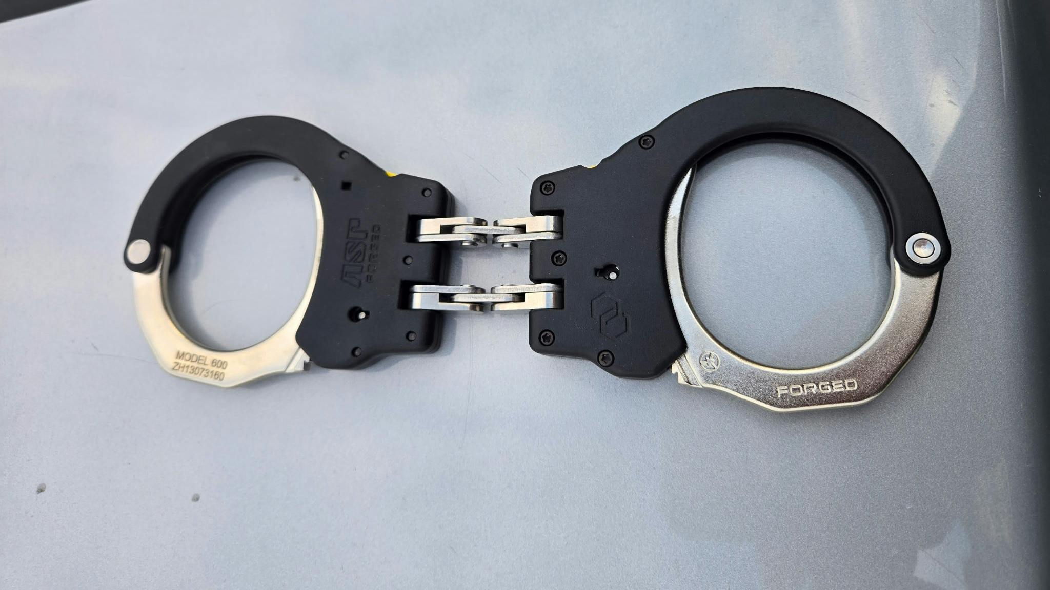 ASP Plus Cuffs &mdash; note the flat application touch surface and the complete lack of sharp edges.