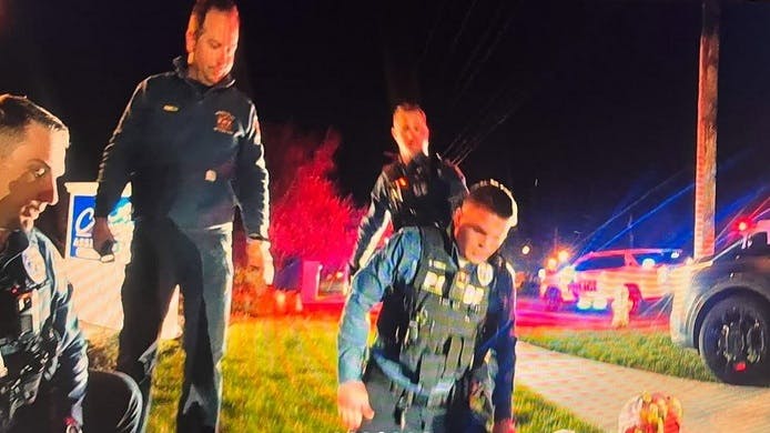 Washington Township police save driver's life after crash