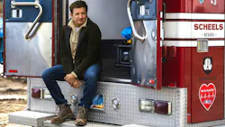 The ambulance Jeremy renovated and donated, which later carried him from the hospital for his flight back to LA. The ambulance Jeremy renovated and donated, which later carried him from the hospital for his flight back to LA.