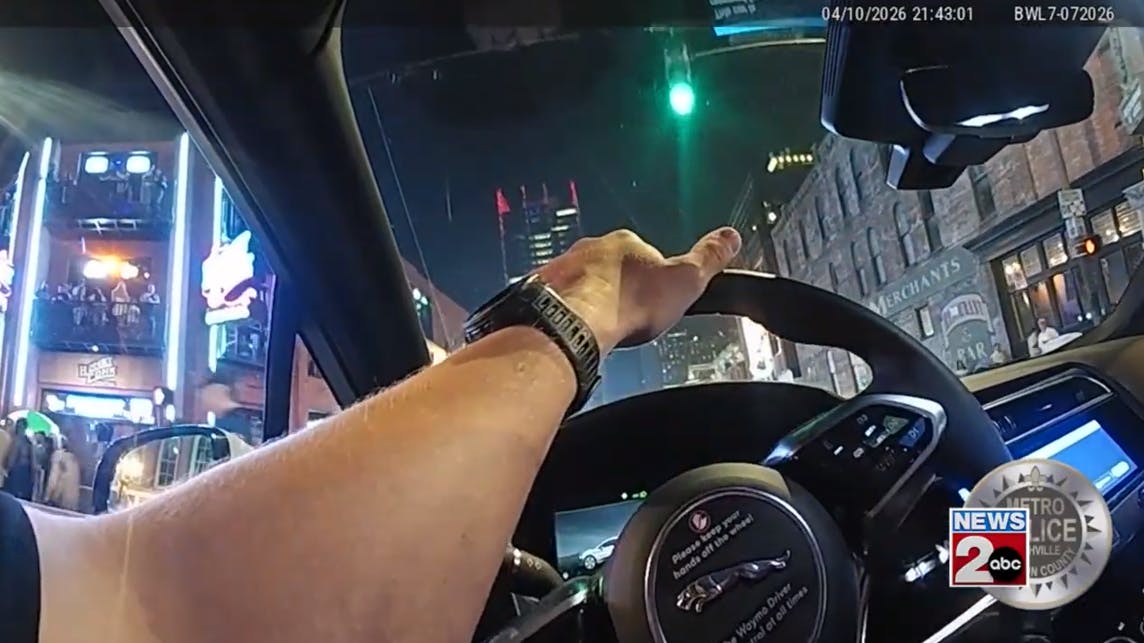 Nashville police moved stopped self-driving Waymo car