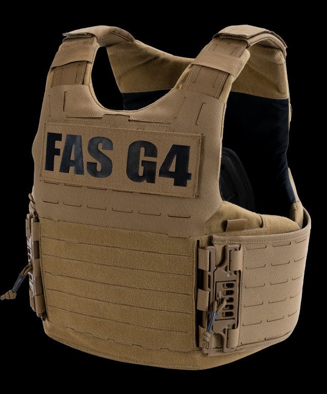 FAS G4 armor carrier on angle