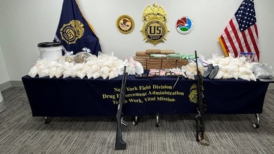 The investigation involved special agents with the Drug Enforcement Administration New York Task Force Division Group T-24, the DEA Charlotte Enforcement Group 2, the New York Police Department, the New York State Police, and the Clifton Police Department.