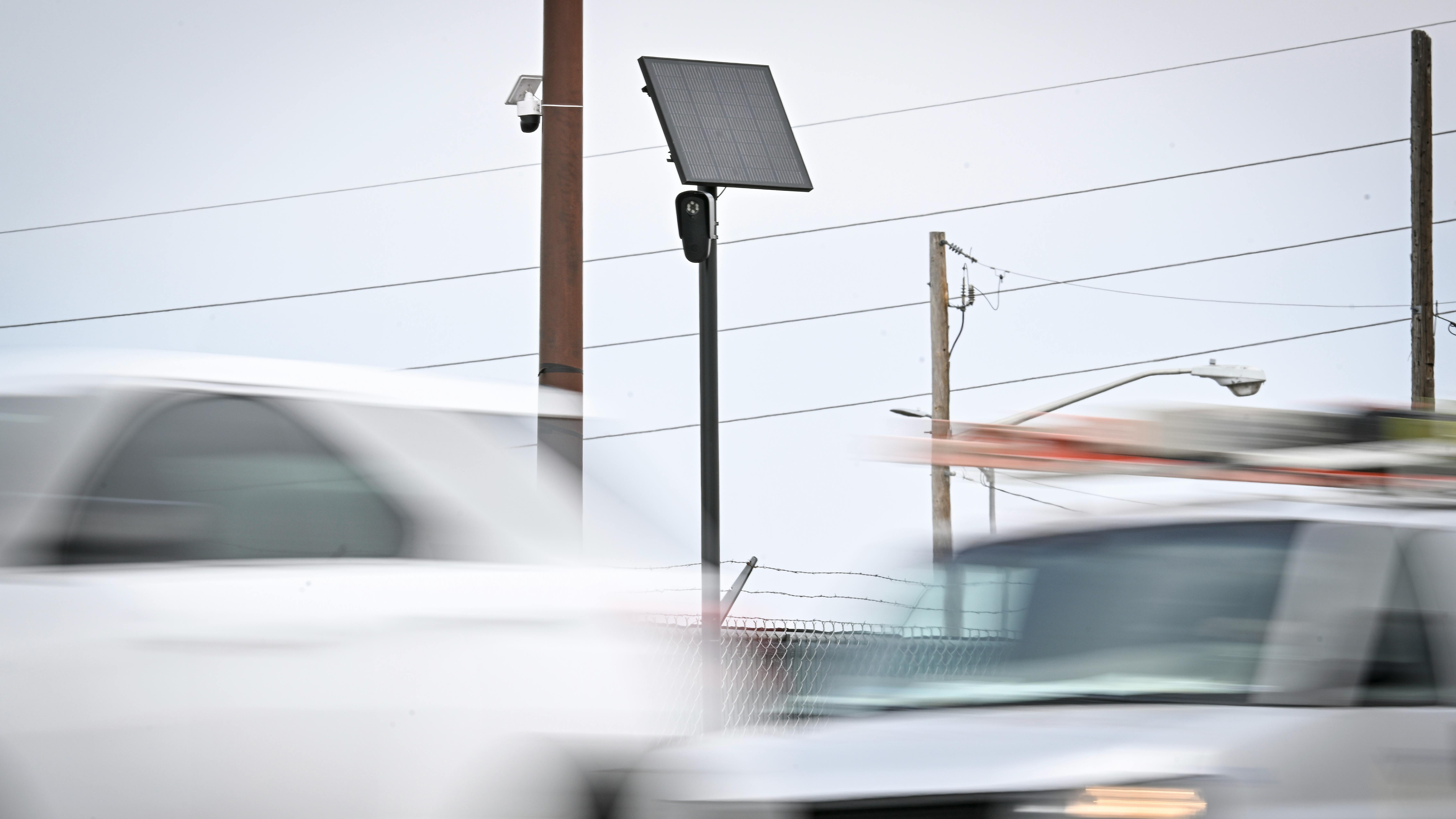 Flock Safety license plate recognition camera