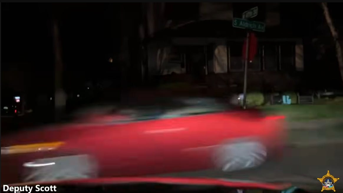 Fleeing stolen car narrowly collides with Ramsey County sheriff's deputies