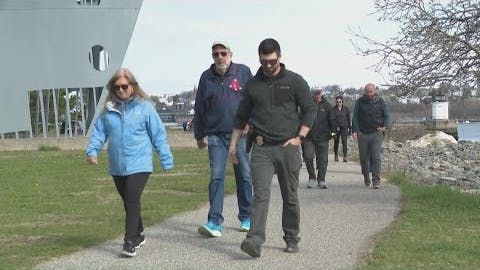 South Portland police's new Senior Walk program