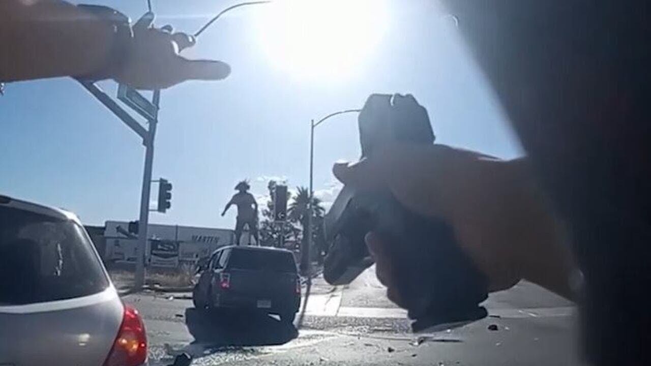 Bodycam video shows suspect charging at officer before deadly North Las Vegas police shooting