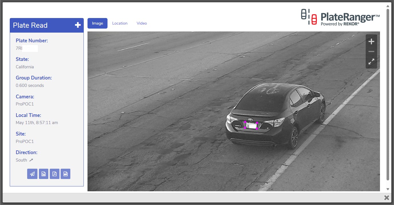 PlateRanger example capture