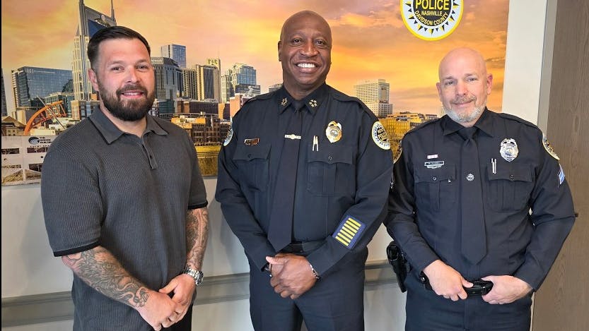 MNPD Officer Assisted by British Officer During Fight