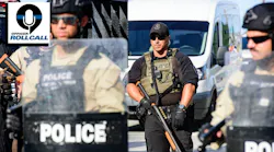 Police during Miami protest Police during Miami protest