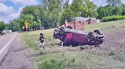 Toddler Escapes Rollover Crash After Mom's Police Chase