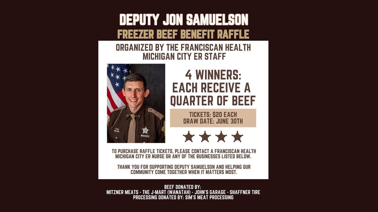 Fundraiser for wounded LaPorte County deputy