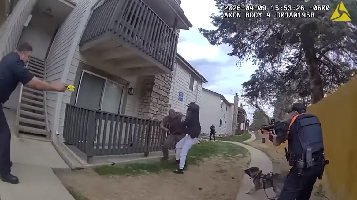 Aurora police officer stabbed in the head