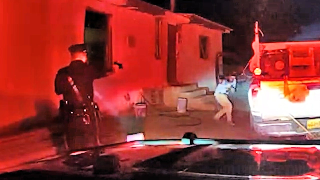 New Mexico State Police officer caught in traffic stop shootout