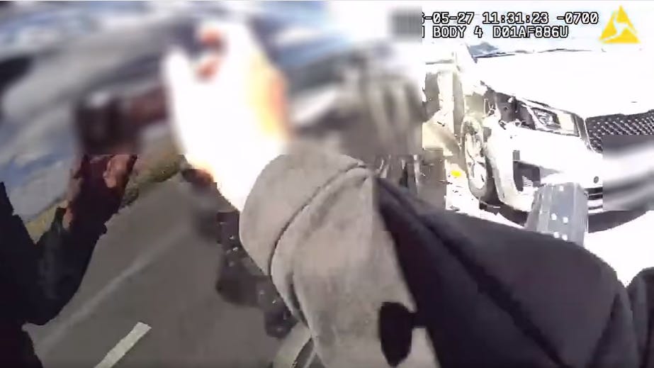 Beaumont police motorcycle officer's close call