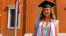 Emilee Mueller of Louisville, Ohio, graduates from the University of Akron with an undergraduate degree in education. Emilee Mueller of Louisville, Ohio, graduates from the University of Akron with an undergraduate degree in education.