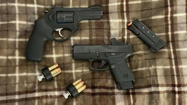 Fifteen rounds of a .357 magnum vs. 19 rounds of a 9mm