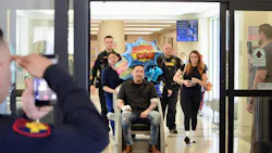 Harris County Precinct 4 Deputy Dante Zepeda is released from the hospital Sunday night. Harris County Precinct 4 Deputy Dante Zepeda is released from the hospital Sunday night.