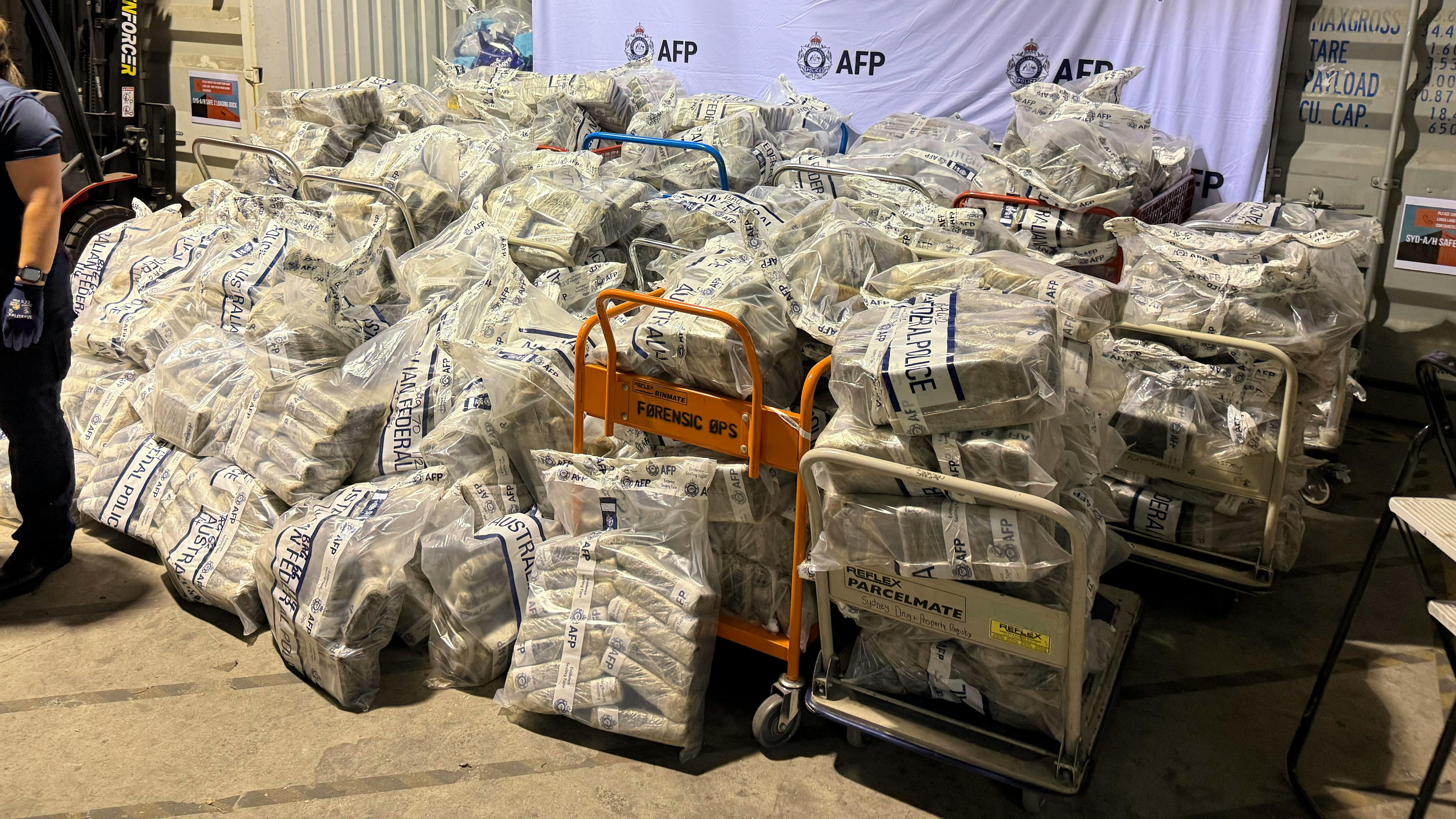Authorities estimate the cocaine had a street value of approximately Aus $816 Million (US $560 Million) and represented about three million individual street-level transactions.