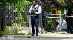 Police investigate after an NYPD cop was shot in the leg inside an apartment building following a heated standoff with a gunman who was killed in an exchange of gunfire on Kosciuszko St. near Marcy Ave. in Bedford- Stuyvesant, Brooklyn, on Friday, June 19, 2026.