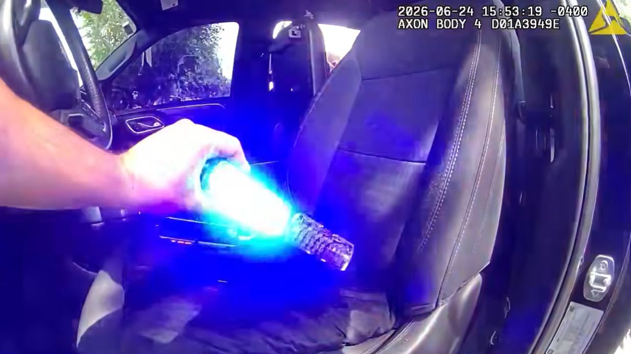 The Hillsborough County Sheriff's Office arrested a man after he allegedly attempted to conduct a traffic stop on an undercover Sheriff's Office vehicle using unauthorized emergency lights.