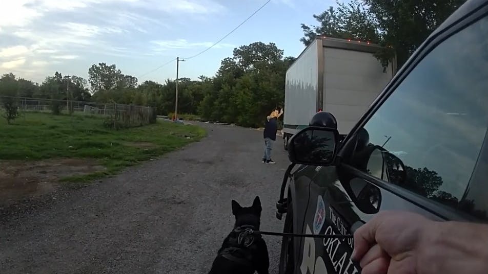 Oklahoma City police K-9 dragged by suspect