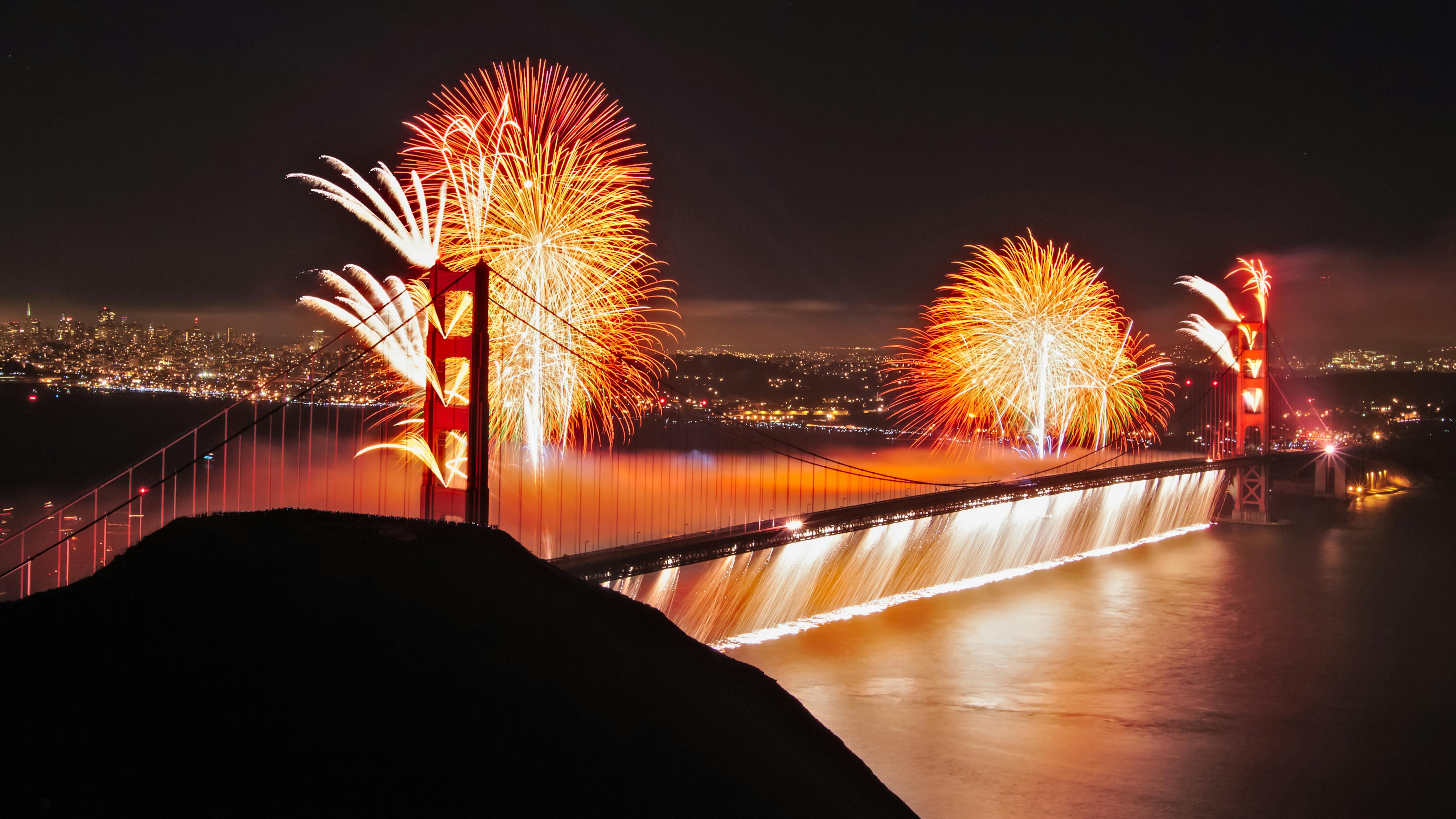 Golden Gate Bridge fireworks show